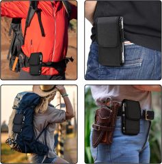 Cell Phone Pouch Nylon Belt Holster Case