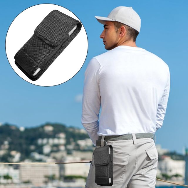 Cell Phone Pouch Nylon Belt Holster Case