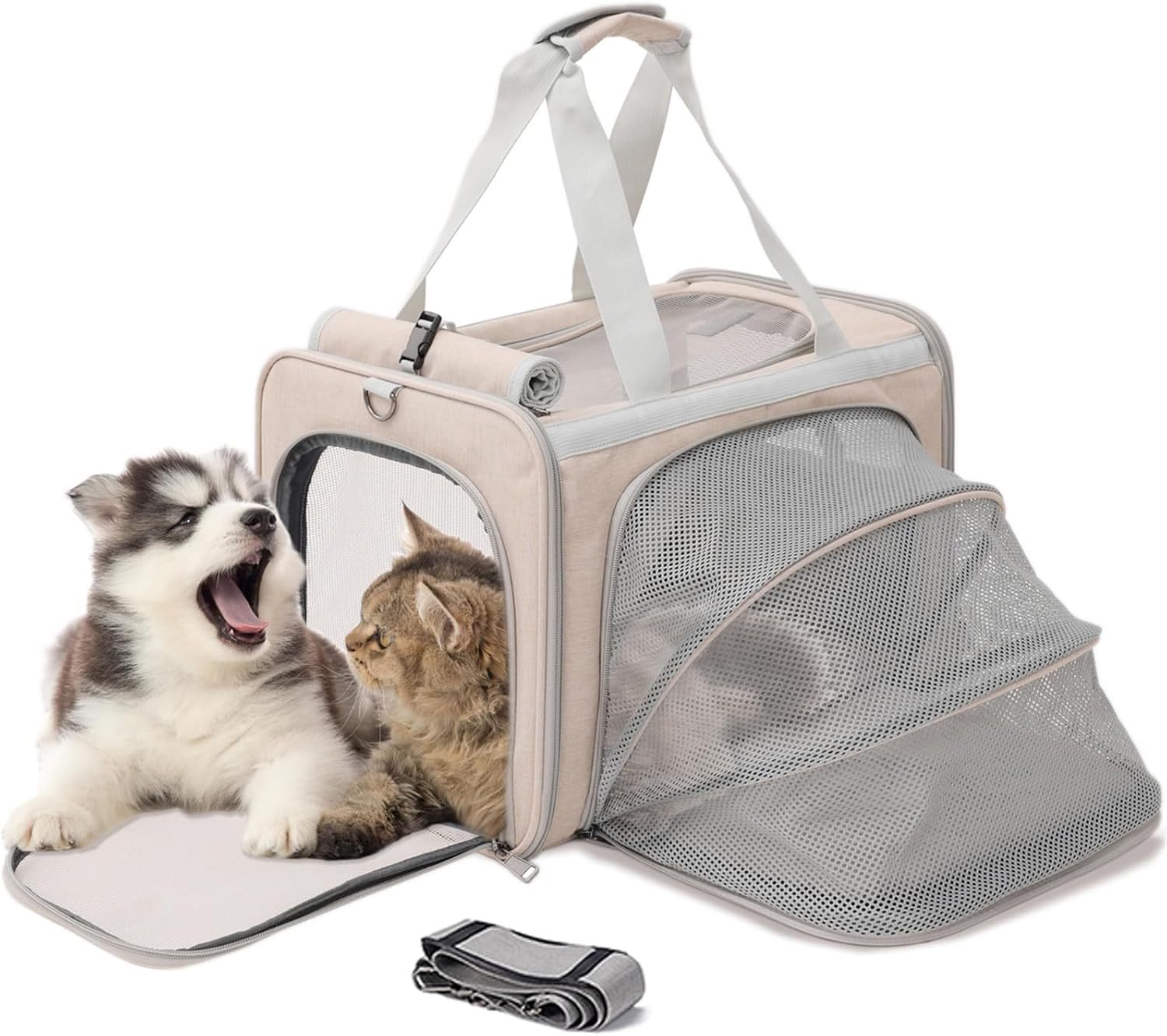 Small Dog Carriers, Sturdy Pets Carriers Rabbits Bunny Puppies Cage Small Animals Outdoor Carry Kennel