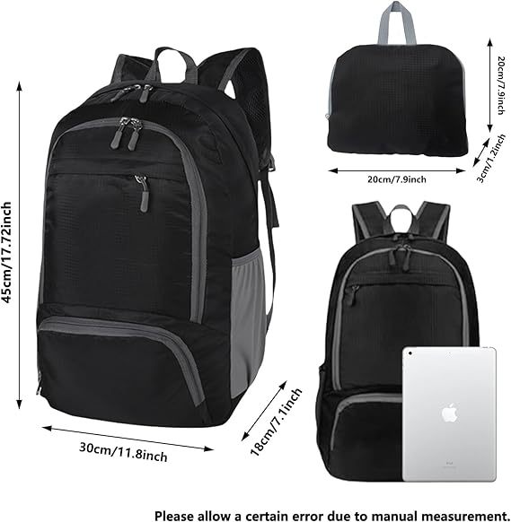 Foldable Lightweight Travel Hiking Backpack