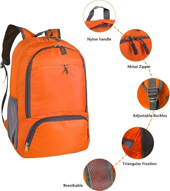 Foldable Lightweight Travel Hiking Backpack