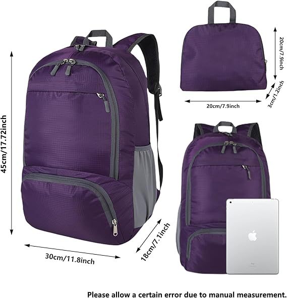 Foldable Lightweight Travel Hiking Backpack