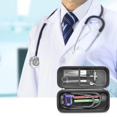 Stethoscope Case Compatible with 3M Littmann Classic III Monitoring/Lightweight II S.E/Cardiology IV Diagnostic/MDF Acoustica Stethoscopes, Extra Pocket for Doctor & Nurse Accessories
