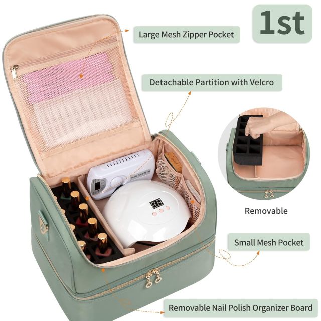 Nail Polish Organizer Case