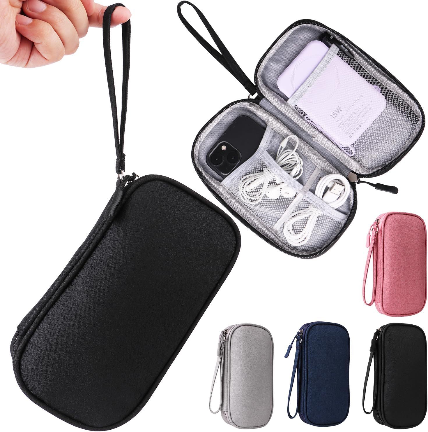 Universal Cable Organizer - Electronics Accessories Bag for Charger, Phone, Memory Card & Travel Gadgets