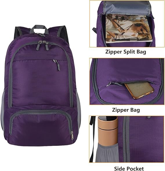 Foldable Lightweight Travel Hiking Backpack