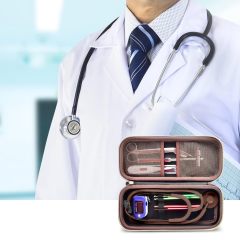 Stethoscope Case Compatible with 3M Littmann Classic III Monitoring/Lightweight II S.E/Cardiology IV Diagnostic/MDF Acoustica Stethoscopes, Extra Pocket for Doctor & Nurse Accessories