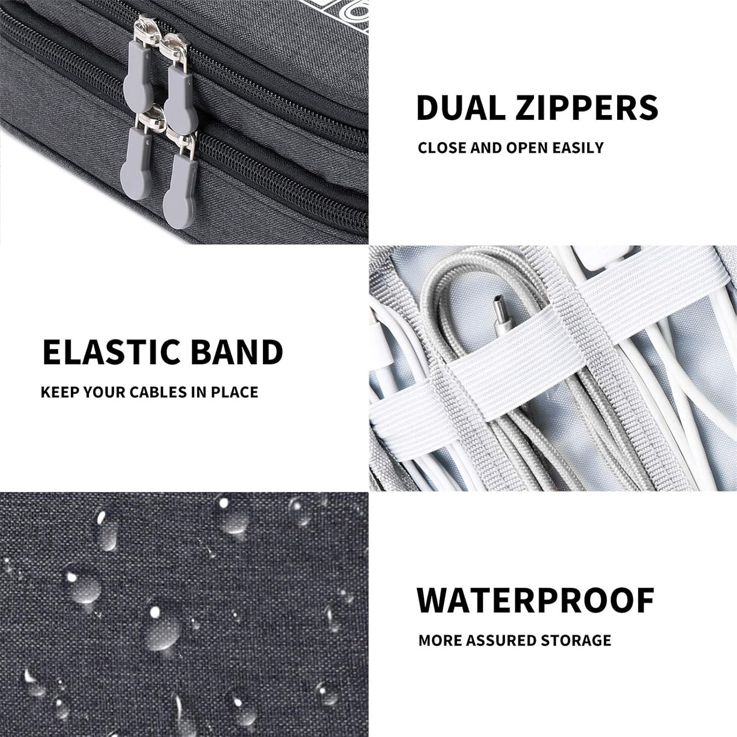 Travel Cable Organizer Bag