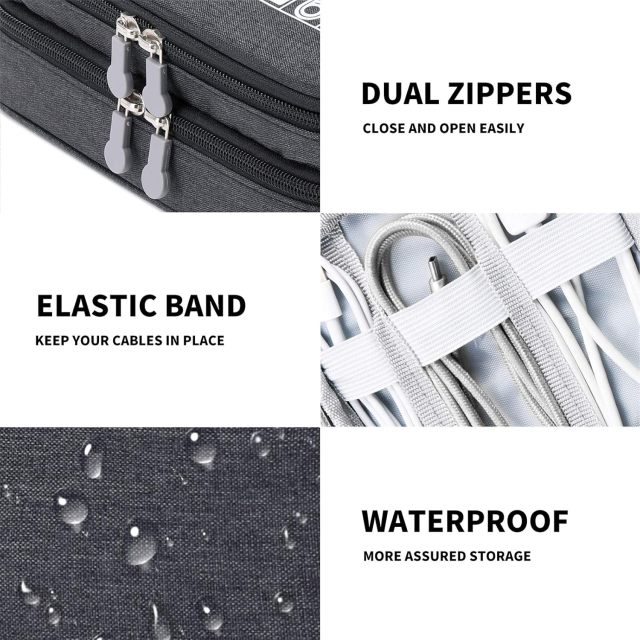 Travel Cable Organizer Bag