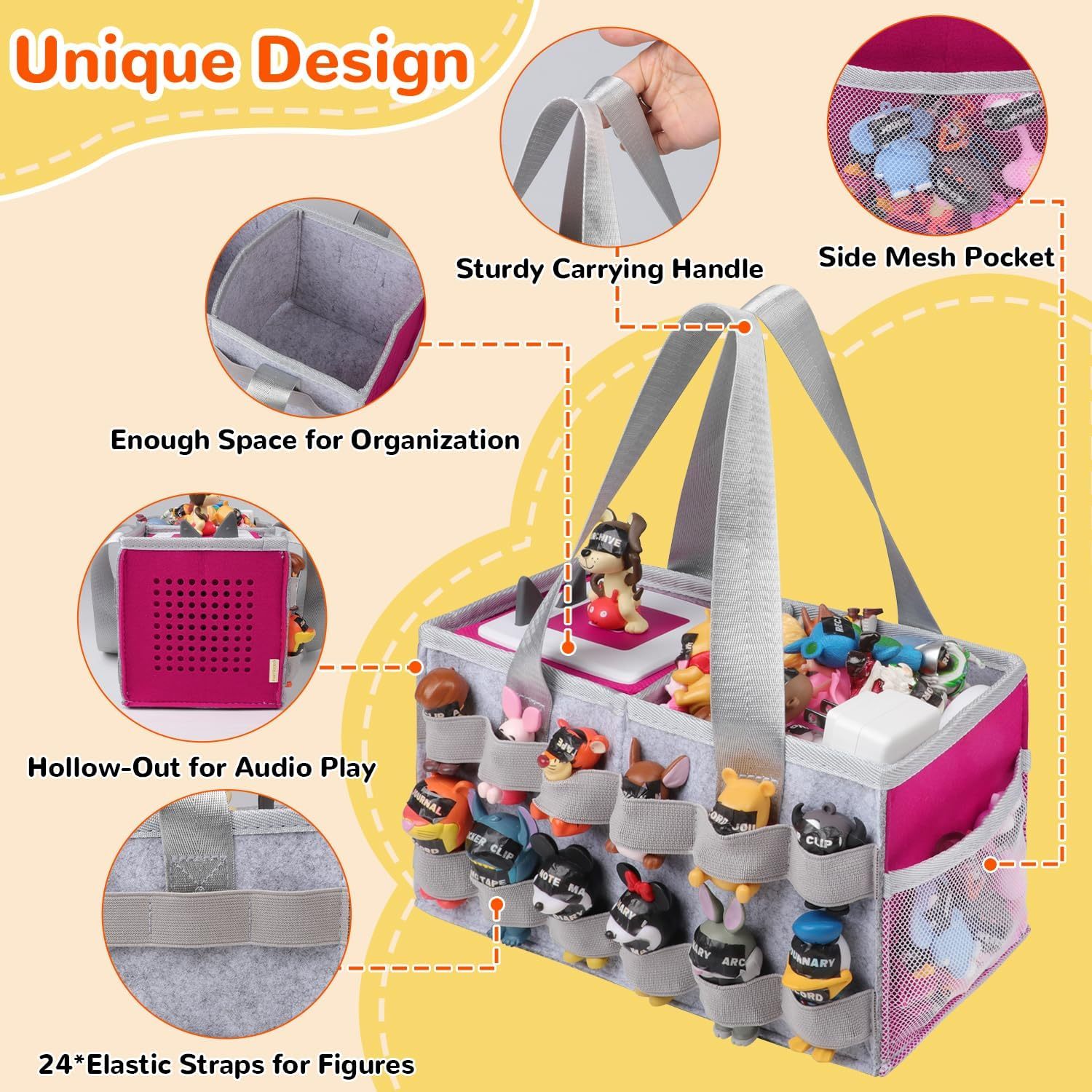 Travel Storage Bag for Tonies Figures