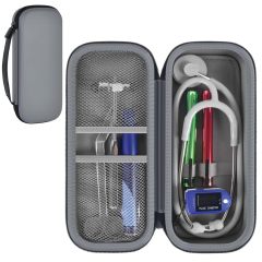 Stethoscope Case Compatible with 3M Littmann Classic III Monitoring/Lightweight II S.E/Cardiology IV Diagnostic/MDF Acoustica Stethoscopes, Extra Pocket for Doctor & Nurse Accessories
