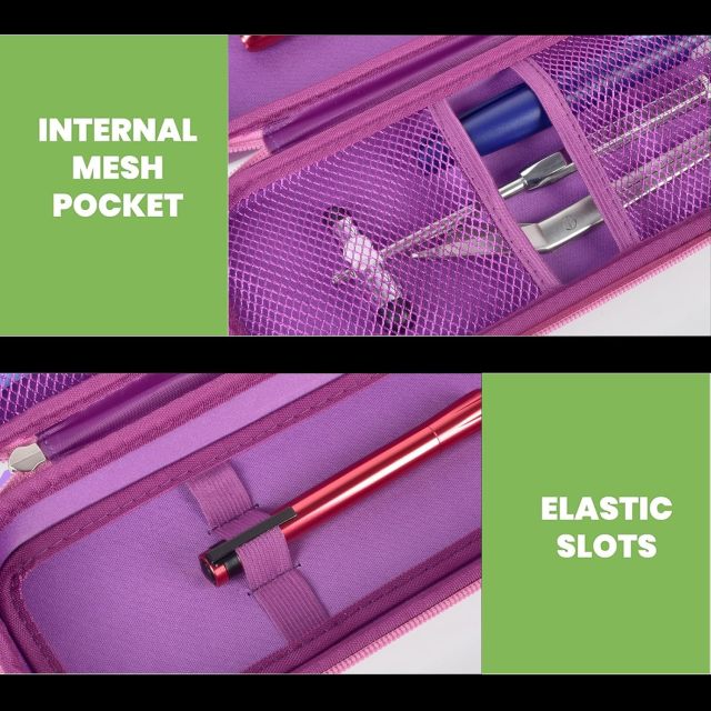 Stethoscope Case Compatible with 3M Littmann Classic III Monitoring/Lightweight II S.E/Cardiology IV Diagnostic/MDF Acoustica Stethoscopes, Extra Pocket for Doctor & Nurse Accessories