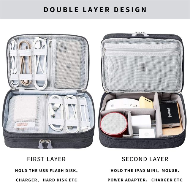 Travel Cable Organizer Bag