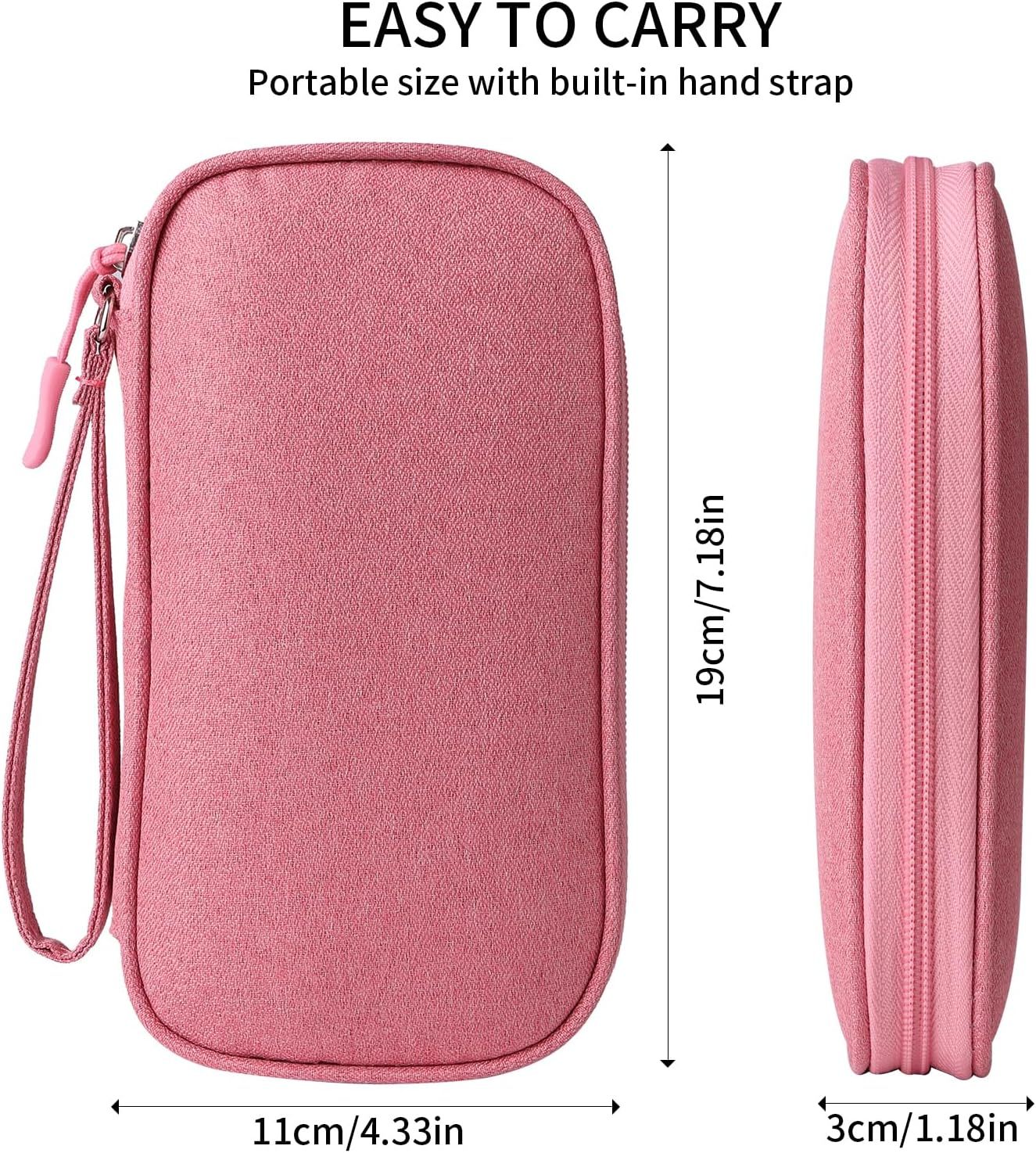 Universal Cable Organizer - Electronics Accessories Bag for Charger, Phone, Memory Card & Travel Gadgets