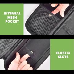 Stethoscope Case Compatible with 3M Littmann Classic III Monitoring/Lightweight II S.E/Cardiology IV Diagnostic/MDF Acoustica Stethoscopes, Extra Pocket for Doctor & Nurse Accessories