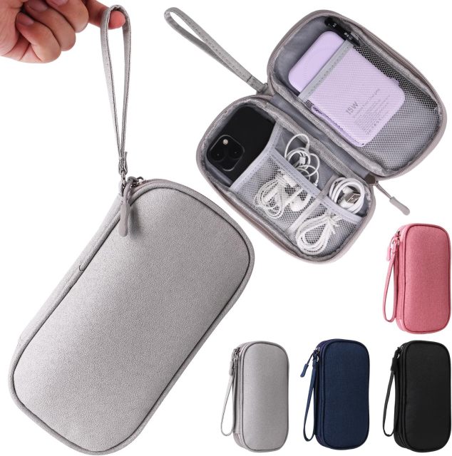 Universal Cable Organizer - Electronics Accessories Bag for Charger, Phone, Memory Card & Travel Gadgets
