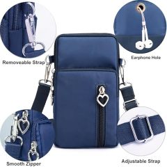 Mini Mobile Phone Pouch Purses with Crossbody Strap and Wallet