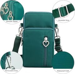 Mini Mobile Phone Pouch Purses with Crossbody Strap and Wallet