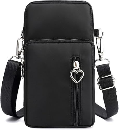 Mini Mobile Phone Pouch Purses with Crossbody Strap and Wallet