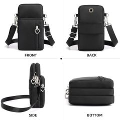Mini Mobile Phone Pouch Purses with Crossbody Strap and Wallet
