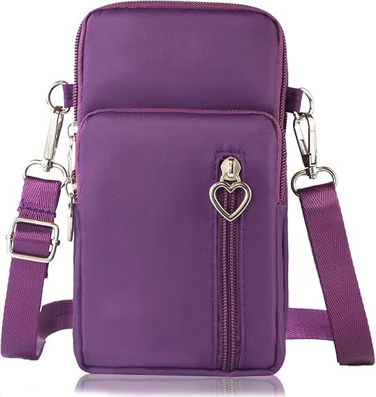 Mini Mobile Phone Pouch Purses with Crossbody Strap and Wallet