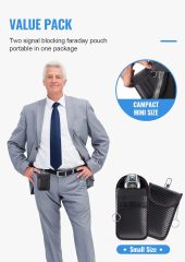 Faraday Signal Blocking Pouch for Car Keys