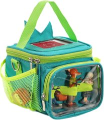 Carrying Case for Toniebox, Portable Storage Travel Bag for Tonies Figures Charging Station with Shoulder Strap Handle & Toniebox Ears Cover