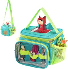 Carrying Case for Toniebox, Portable Storage Travel Bag for Tonies Figures Charging Station with Shoulder Strap Handle & Toniebox Ears Cover