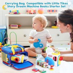 Portable Storage Bag for Story Books, Audio Play & Character with Handle and Shoulder Strap