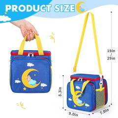 Portable Storage Bag for Story Books, Audio Play & Character with Handle and Shoulder Strap
