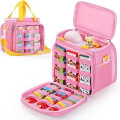 Portable Storage Bag for Story Books, Audio Play & Character with Handle and Shoulder Strap