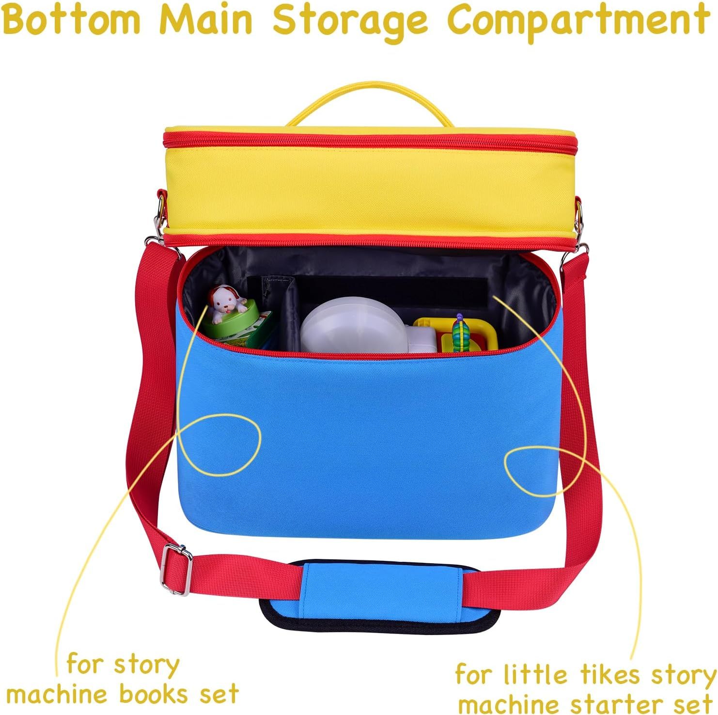 Carrying Case for Little Tikes Story Dream Machine Starter Set, Storage Bag for Story Books