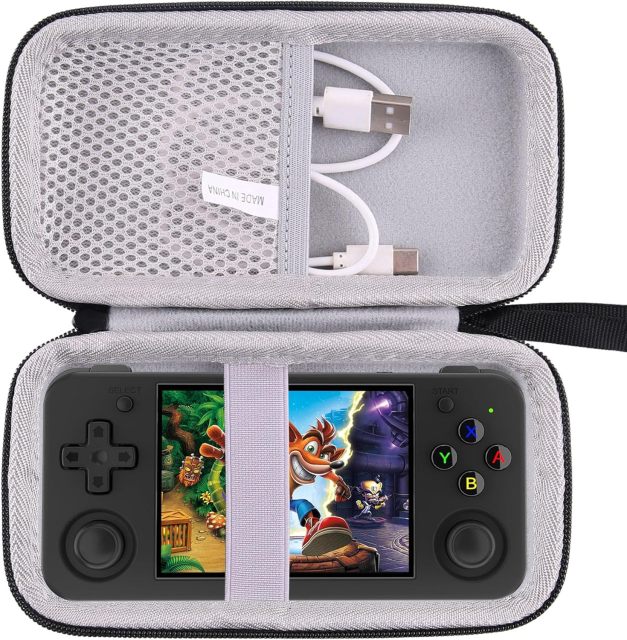 Hard EVA Carrying Case Compatible with RG35XX H Retro Handheld Game Console Pouch