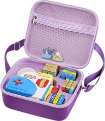 Hard Carrying Case for Little Tikes Story Dream Machine Starter Set, Kids Large Toy Bag Travel Portable Storage Box for Boy/ Girl Littles Character Books