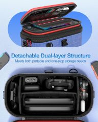 All-in-One Carrying Case for Nintendo Switch 2, Dual-Layer Hard Shell Travel Bag for Console, Dock, Controllers & Accessories