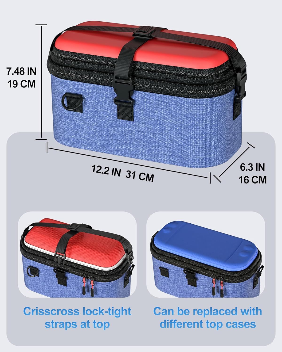 All-in-One Carrying Case for Nintendo Switch 2, Dual-Layer Hard Shell Travel Bag for Console, Dock, Controllers & Accessories