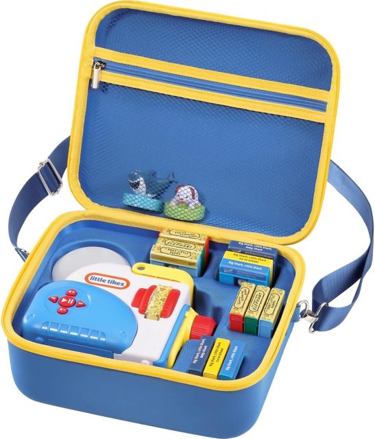 Hard Carrying Case for Little Tikes Story Dream Machine Starter Set, Kids Large Toy Bag Travel Portable Storage Box for Boy/ Girl Littles Character Books
