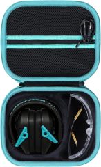Storage Case Compatible with Walkers Razor Slim/Howard Leight Honeywell Impact Sport/PROHEAR 066 030 Electronic Shooting Earmuffs Hearing Protection Muffs