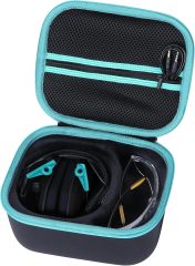 Storage Case Compatible with Walkers Razor Slim/Howard Leight Honeywell Impact Sport/PROHEAR 066 030 Electronic Shooting Earmuffs Hearing Protection Muffs