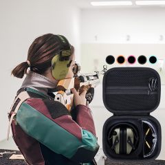 Storage Case Compatible with Walkers Razor Slim/Howard Leight Honeywell Impact Sport/PROHEAR 066 030 Electronic Shooting Earmuffs Hearing Protection Muffs