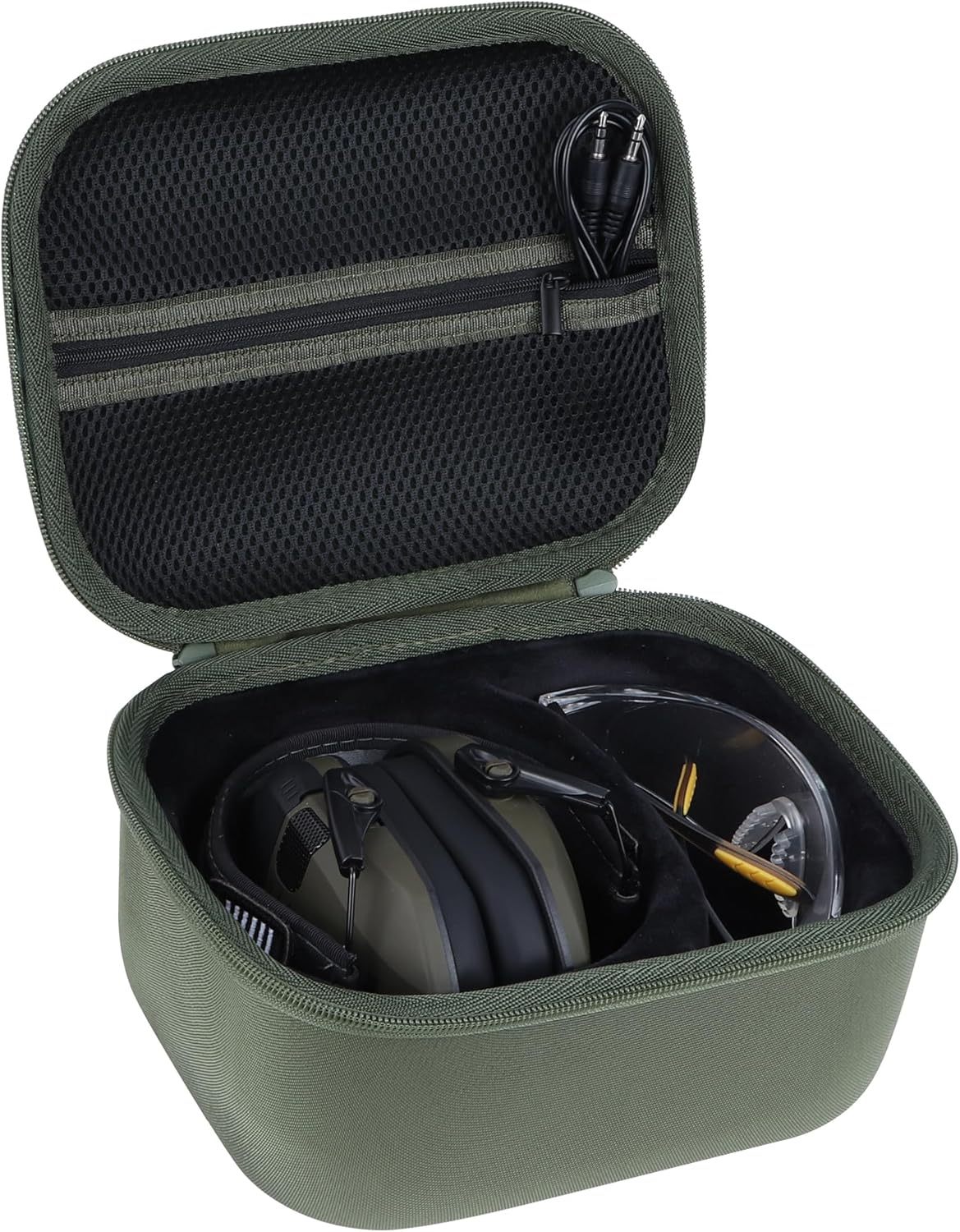 Storage Case Compatible with Walkers Razor Slim/Howard Leight Honeywell Impact Sport/PROHEAR 066 030 Electronic Shooting Earmuffs Hearing Protection Muffs