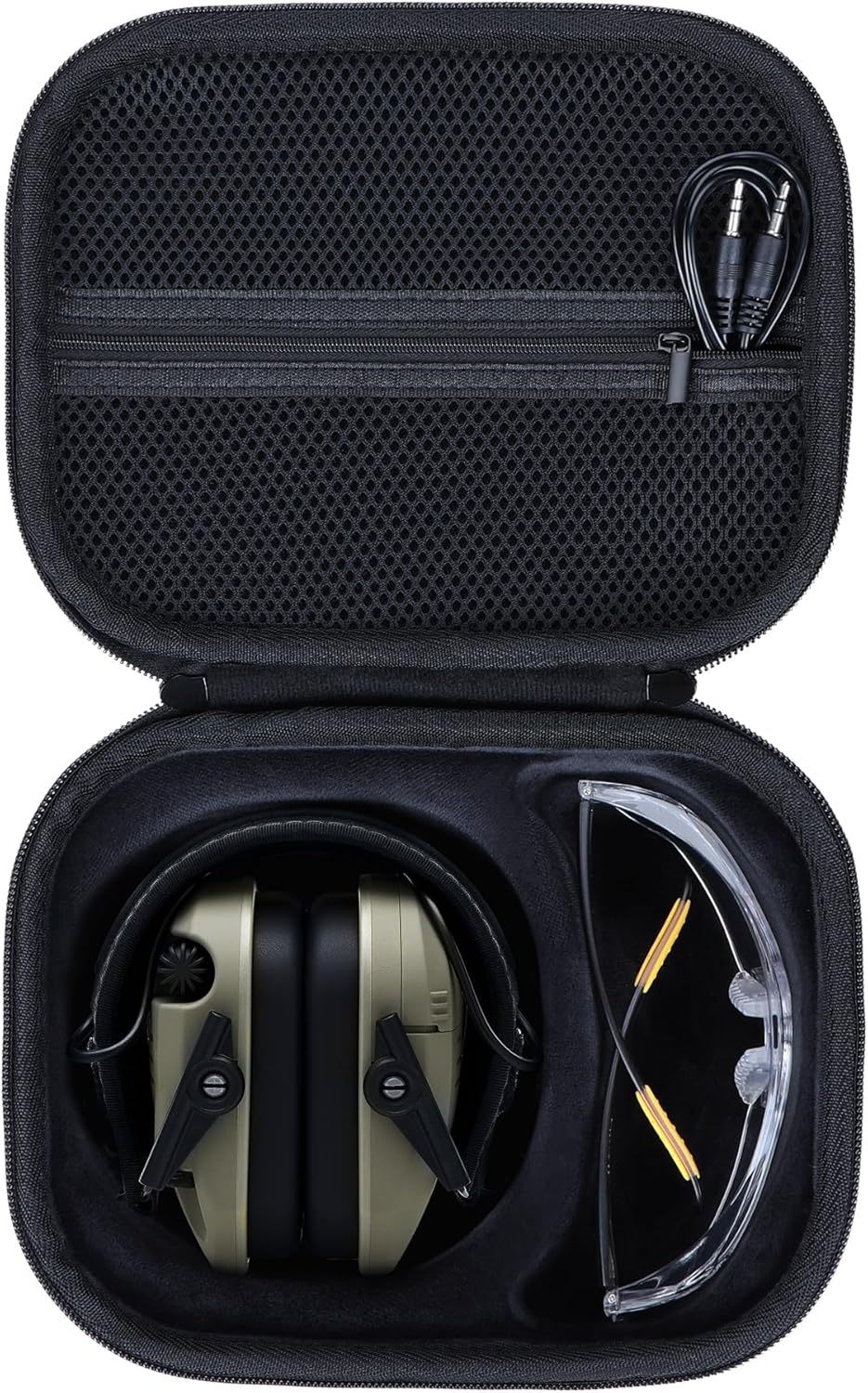 Storage Case Compatible with Walkers Razor Slim/Howard Leight Honeywell Impact Sport/PROHEAR 066 030 Electronic Shooting Earmuffs Hearing Protection Muffs