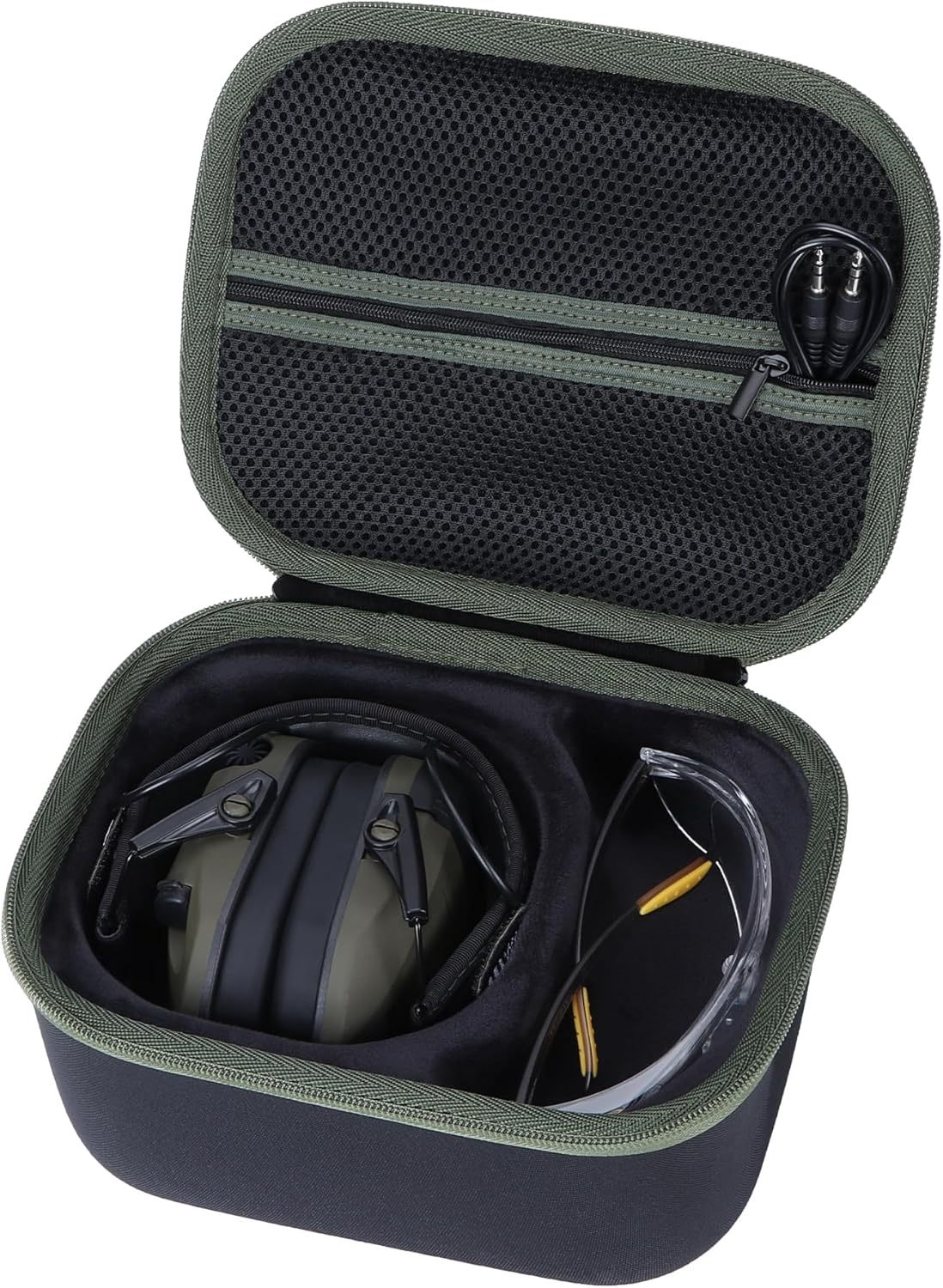 Storage Case Compatible with Walkers Razor Slim/Howard Leight Honeywell Impact Sport/PROHEAR 066 030 Electronic Shooting Earmuffs Hearing Protection Muffs