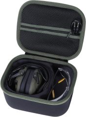 Storage Case Compatible with Walkers Razor Slim/Howard Leight Honeywell Impact Sport/PROHEAR 066 030 Electronic Shooting Earmuffs Hearing Protection Muffs