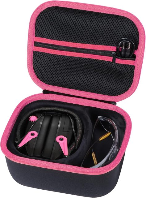 Storage Case Compatible with Walkers Razor Slim/Howard Leight Honeywell Impact Sport/PROHEAR 066 030 Electronic Shooting Earmuffs Hearing Protection Muffs
