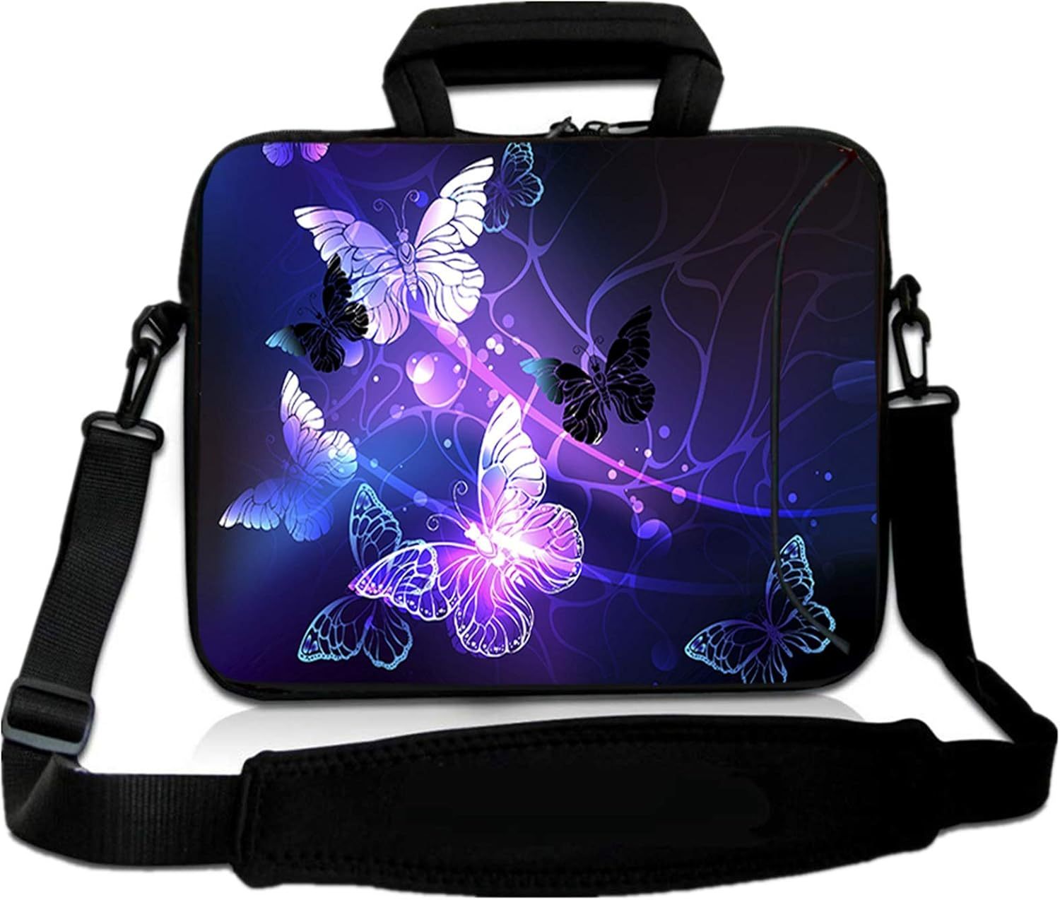 Custom Messenger Bag Carrying Case with Handle Accessory Pocket fits 7 to 10-Inch Laptops/ Notebook/ Kids Tablet