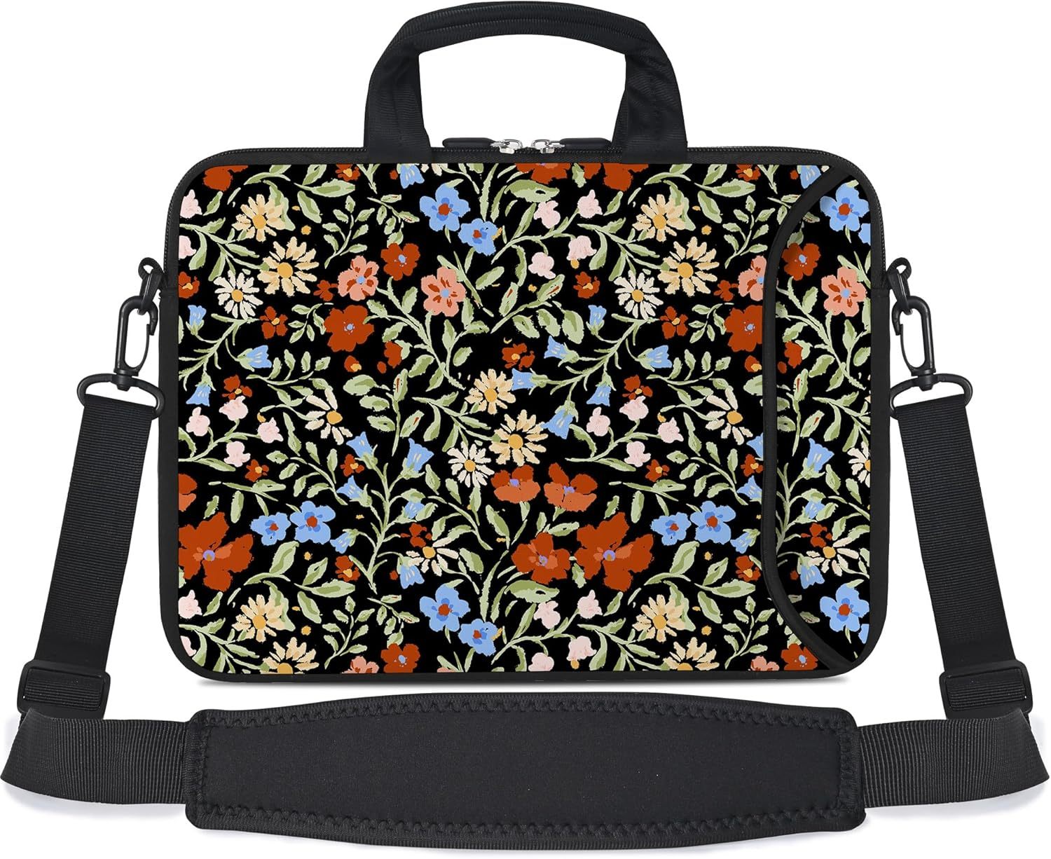 Custom Messenger Bag Carrying Case with Handle Accessory Pocket fits 7 to 10-Inch Laptops/ Notebook/ Kids Tablet