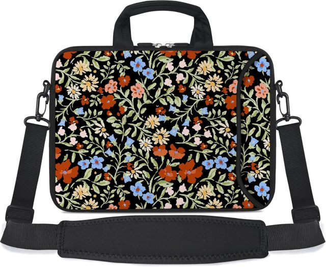 Custom Messenger Bag Carrying Case with Handle Accessory Pocket fits 7 to 10-Inch Laptops/ Notebook/ Kids Tablet