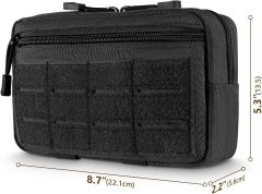 Molle Pouches - Tactical Compact Water-Resistant EDC Pouch Bag Small Utility Pouch