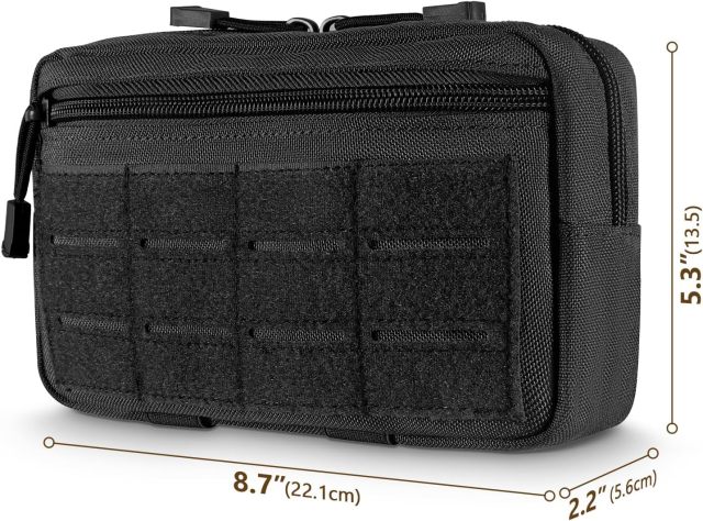 Molle Pouches - Tactical Compact Water-Resistant EDC Pouch Bag Small Utility Pouch